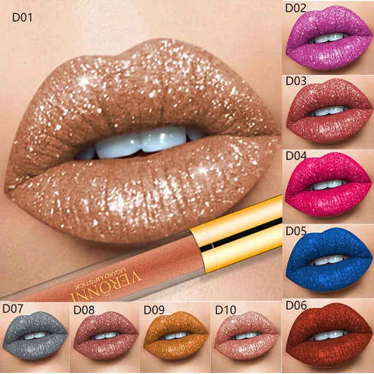 (Hot Sale-40% OFF)Metallic Liquid Diamond Glitter Lipstick