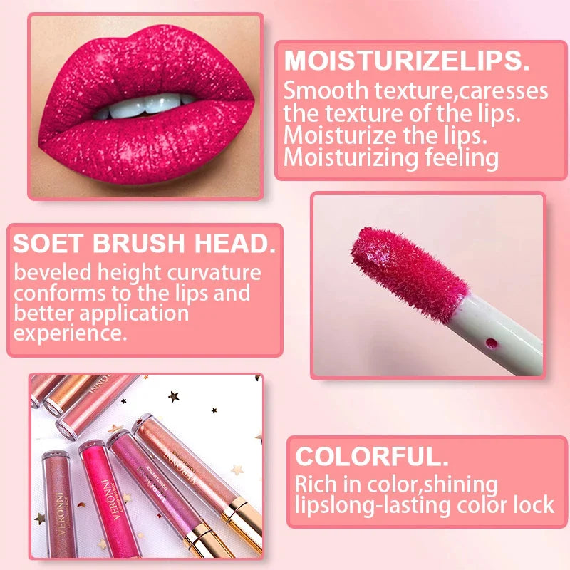 (Hot Sale-40% OFF)Metallic Liquid Diamond Glitter Lipstick